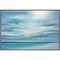 Abstract of bird and beach by Don Paulson Danita Delimont 33-in. W x 23-in. H. Canvas Wall Art Print Framed in Grey